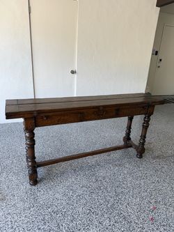 Antique Flip Top Folding Table