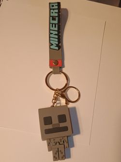MINECRAFT SILICONE KEYCHAIN Video Game Key Chain/Keyring