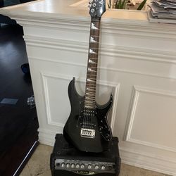 Ibanez Gio mikro Guitar and Line 6 spiderII amp