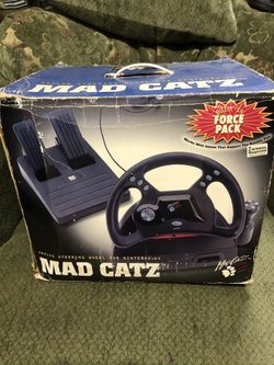 N64 Mad Catz Steering Wheel Nintendo 64 W/ Box