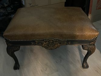 Antoinette Style Leatherette Sitting Bench