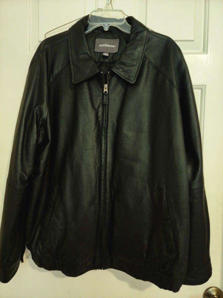Men's Leather Jacket - NEW, NEVER WORN