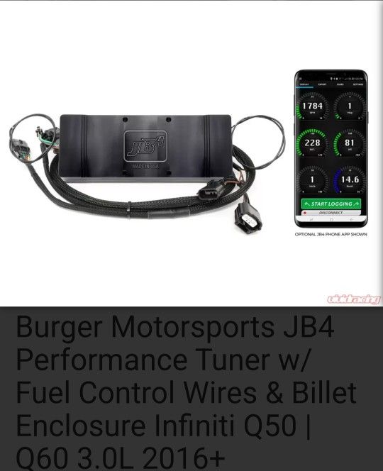Burger Motorsports JB4 Performance Tuner w/ Fuel Control Wires & Billet Enclosure Infiniti Q50 | Q60 3.0L 2016+