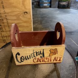 Vintage country catch all wooded box