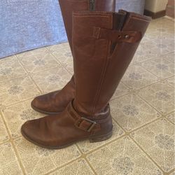 Timberlands - Size 8 Genuine Leather Brown Boots