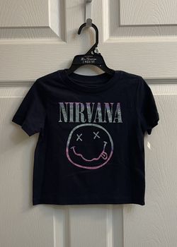 Brand New Baby Girl Navy Blue Nirvana Tee Size 18 Months 