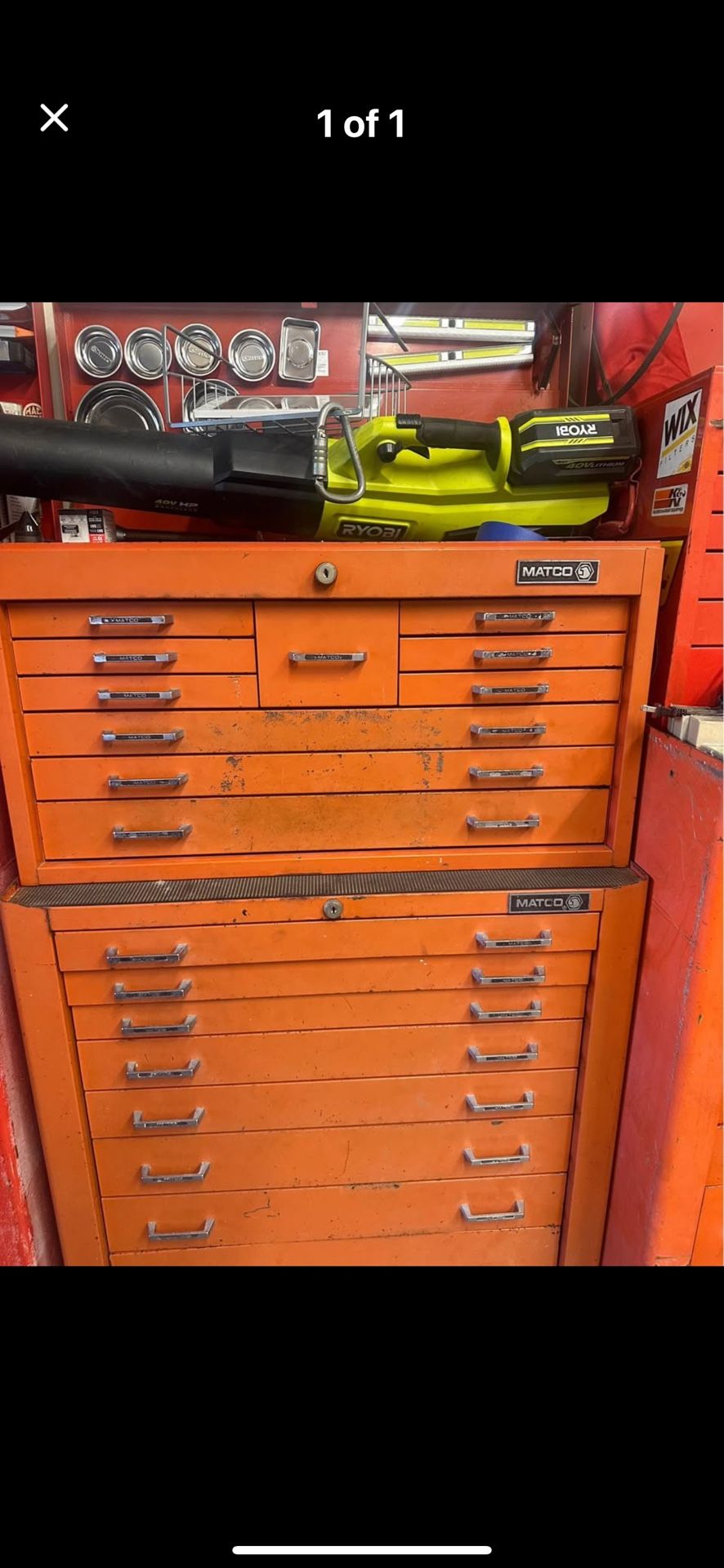 Vintage Matco Tools Box Tool Box Only No Tools