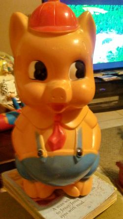 Vintage Porky Pig Style Bank.