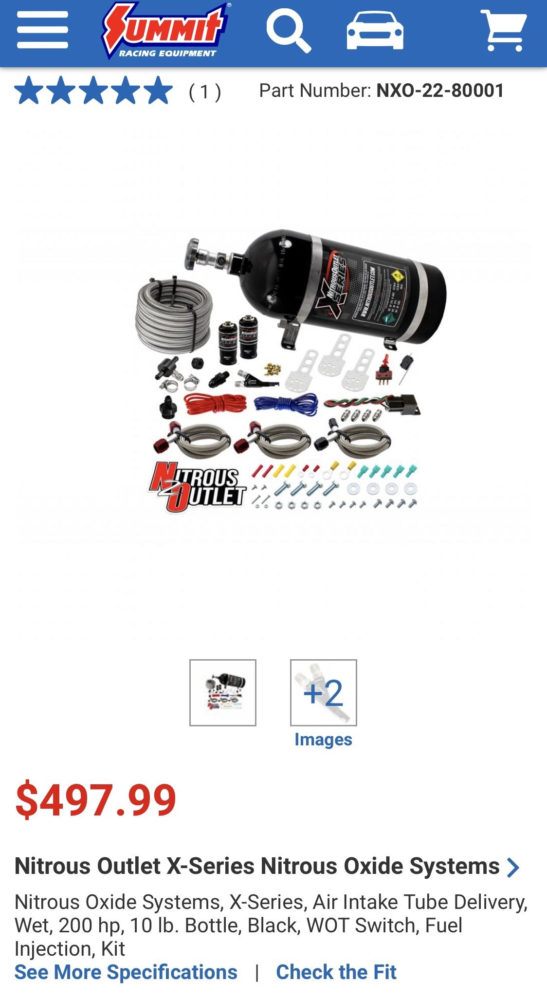Nitrous Outlet Wet Kit