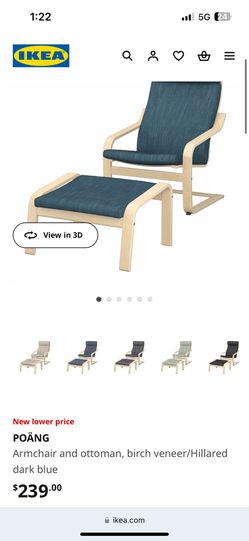 Ikea Chair With Footstool IKEA Poäng Chair Foot Stool For Sale In