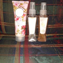 Fleur 2.7oz Rose Peony Hand Cream And Daisy Fuentes Pear& Honey And Orange & Bergamot 65ml Body Mists 