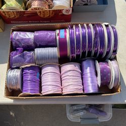 20 Rolls of Purple Ribbon