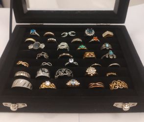 Ring Collection w/ Display Case 