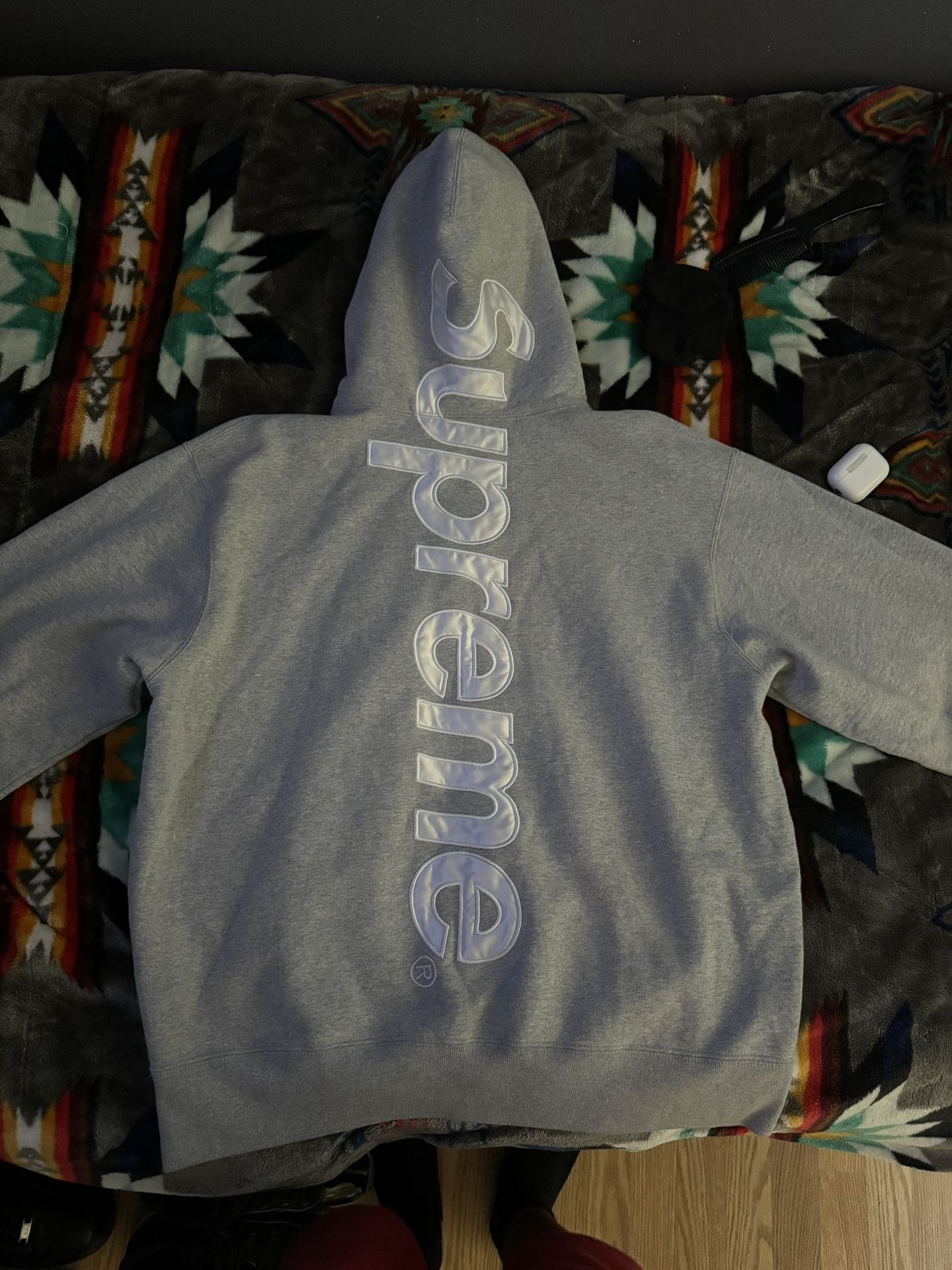 Grey Supreme Hoodie
