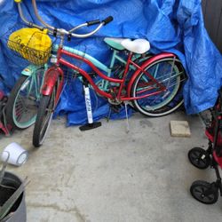 Green Line Beach Cruiser  Red Bike)