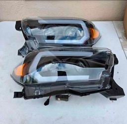 16-22 Toyota Tacoma LED DRL Projector Headlights Luces Focos Micas Faros Faroles Headlamps