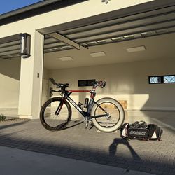 Fezzari T5 XL Triathlon Bike Zipp 404/808 Di2 Carbon Wheels+Rudy Gear Set