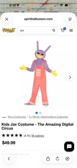 Jax Kids Halloween costume
