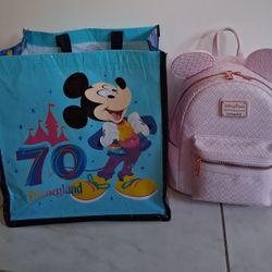 New UNUSED Pink Minnie Mouse Mini Backpack from DISNEY 70th ANNIVERSARY 
