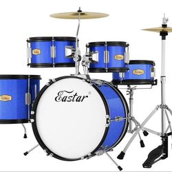 Eastar Drum Set for Kids - 16 inch 5-Piece Drum Kit for Beginners