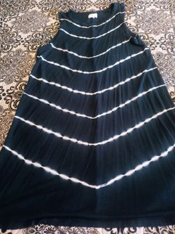 Women's xxl dress dark blue and white