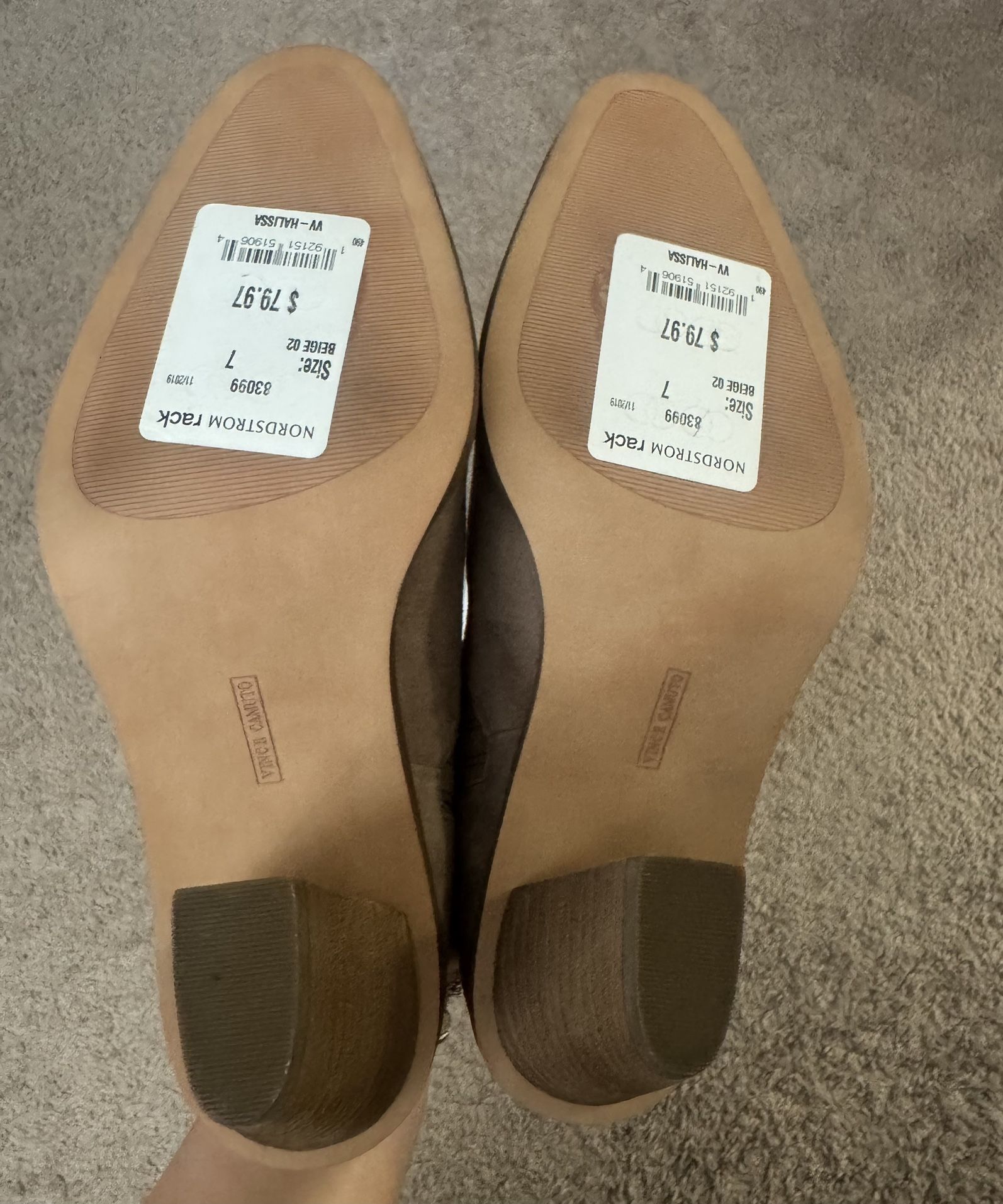 Brand new brown booties