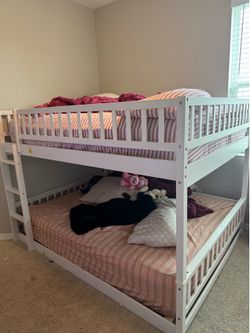 Queen over queen bunk bed