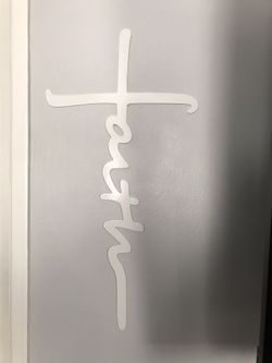Faith blessed plasma cut wall decoration