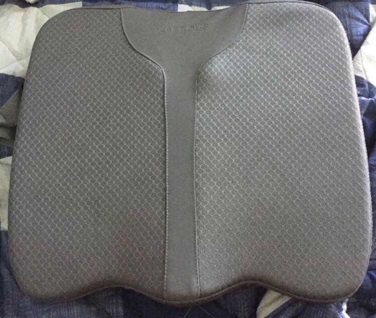 Larrous Car Memory Foam Heightening Seat Cushion Tailbone (Coccyx) And Back Pain