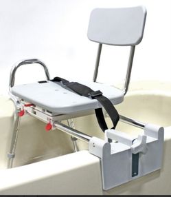 Eagle Health Tub-Mount Sliding Tub Transfer Bench with Swivel Seat