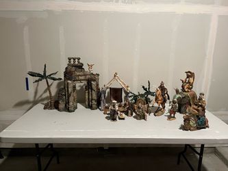 Rare vintage Crèche de Noel nativity