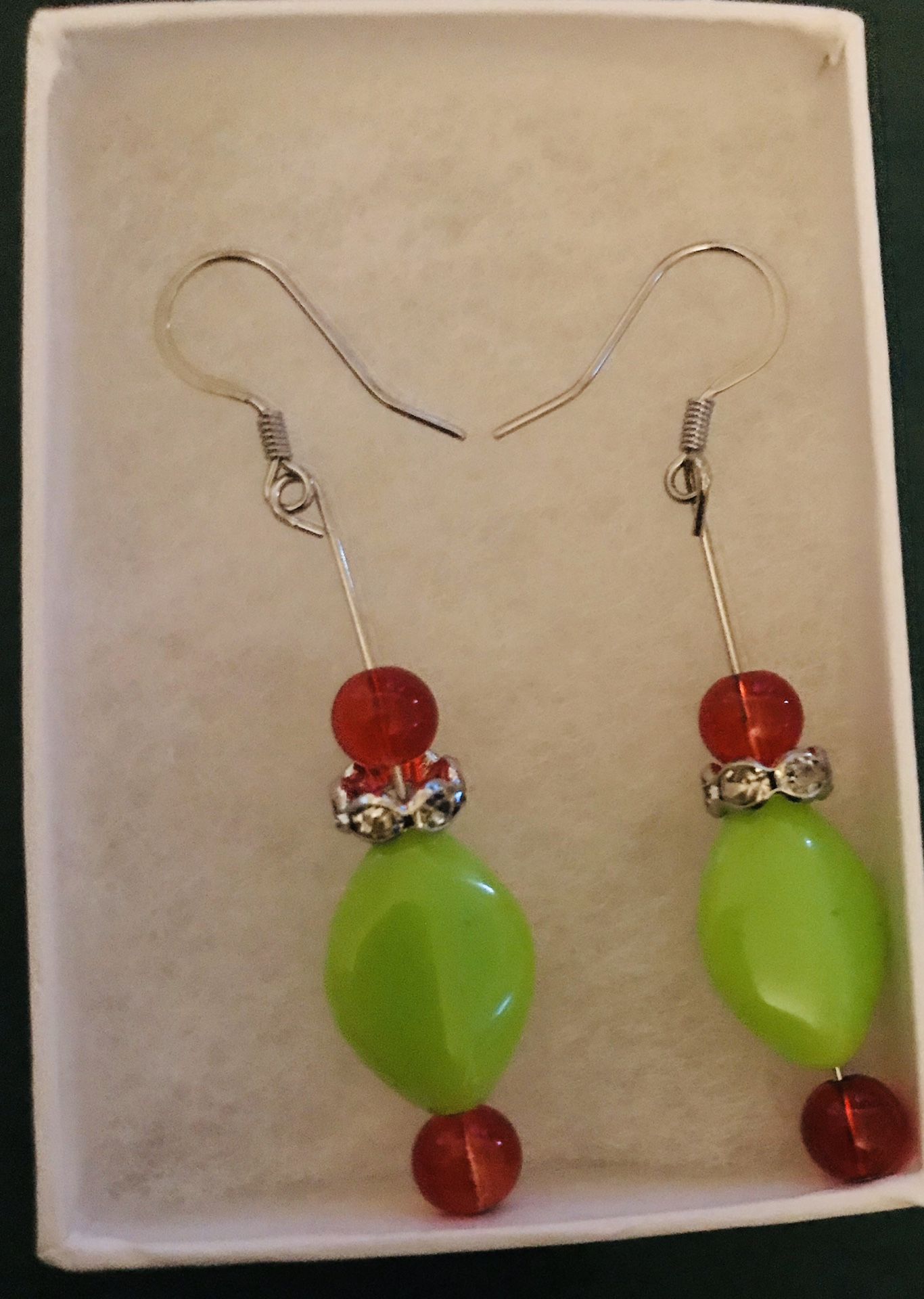 Handmade earrings $4 ea 3/$10 Stainless Steel hooks Great Holiday Gift