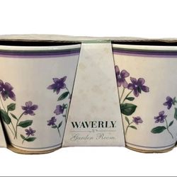 Waverly Sweet Violet Tea Coffee Mug Cup Garden Room Set Kitchen New Vintage Y2K