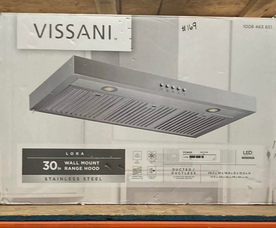 Vissani 30in Wall Mount Range Hood