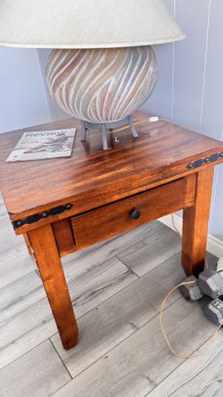 Solid Wood Side And Coffee Table 