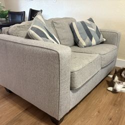 Grey Cloth Couch 