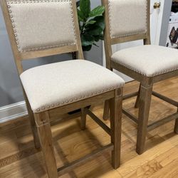 Linon Emmy Upholstered Counter Stool (set 2)