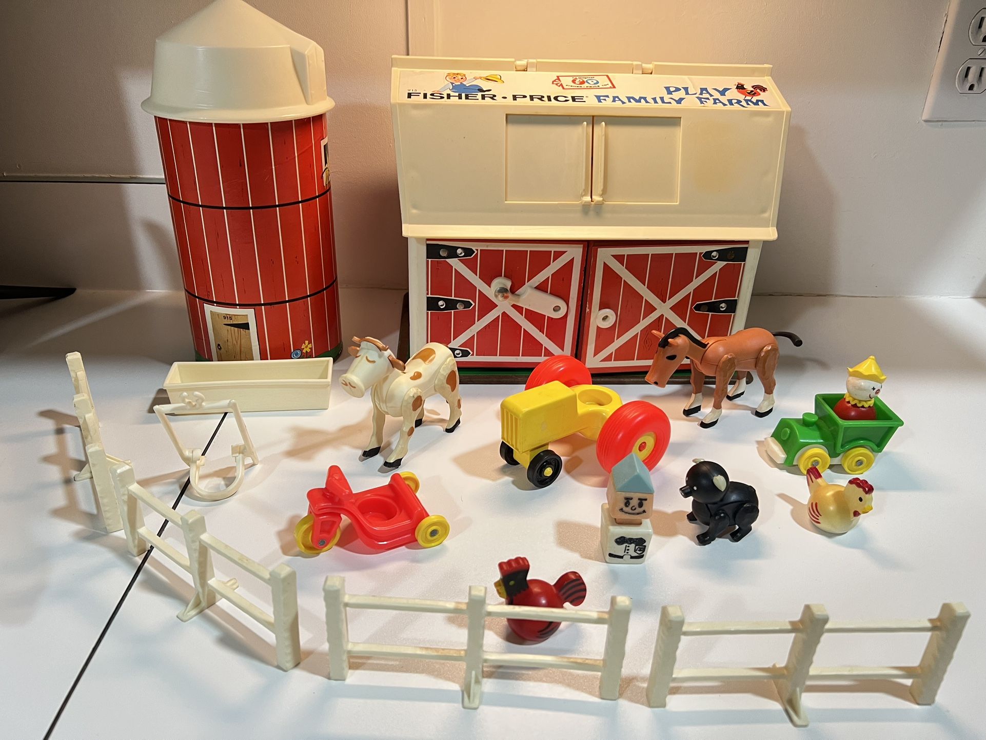 Vintage 1967 Fisher Price Little People Play Family Farm