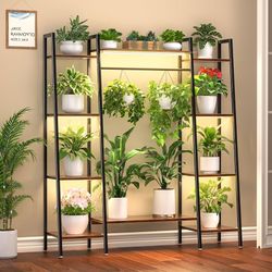 Plant Stand Indoor with Grow Lights
