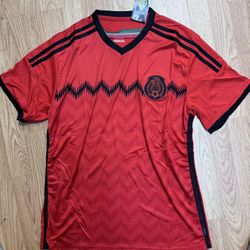 Mexico Soccer Jersey/ Playera De México Red Size Large