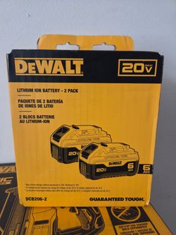 DeWalt 20V Max 6Ah Lithium Ion Battery 2-Pack