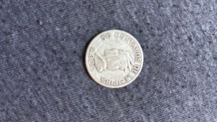 Silver coin 1950 Mexican coins