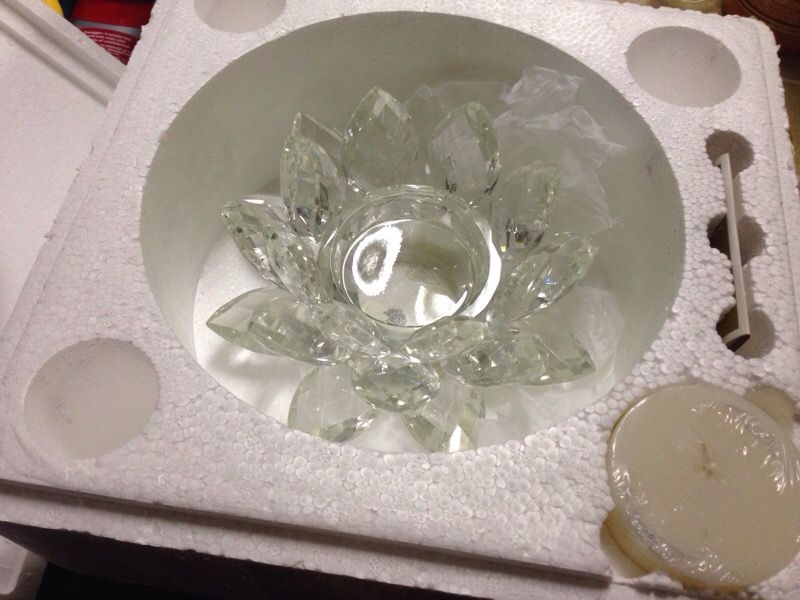 Unavailable vailable Tow Sets of Crystal Lots Candle Holder