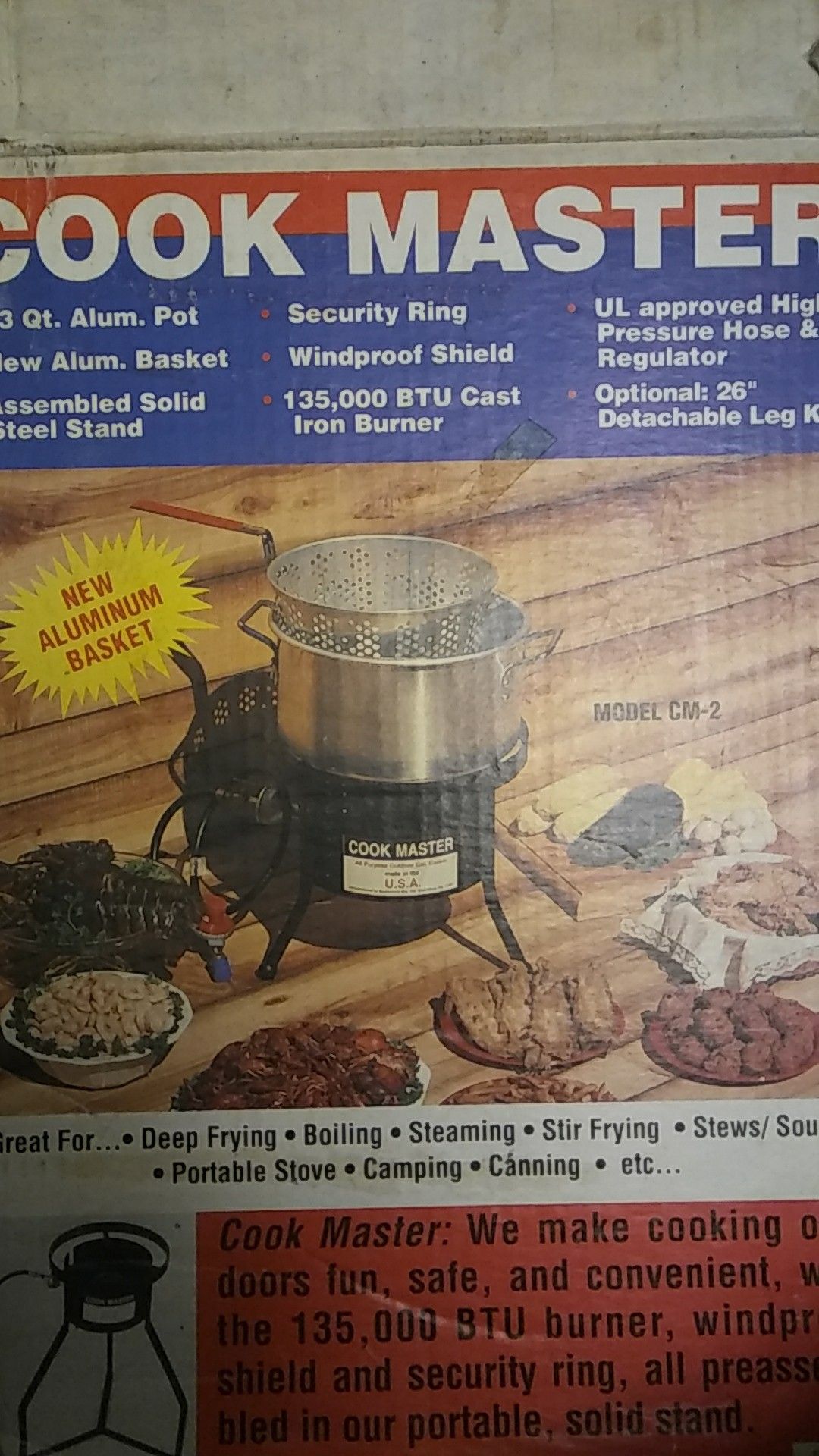 Outdoor gas cooker