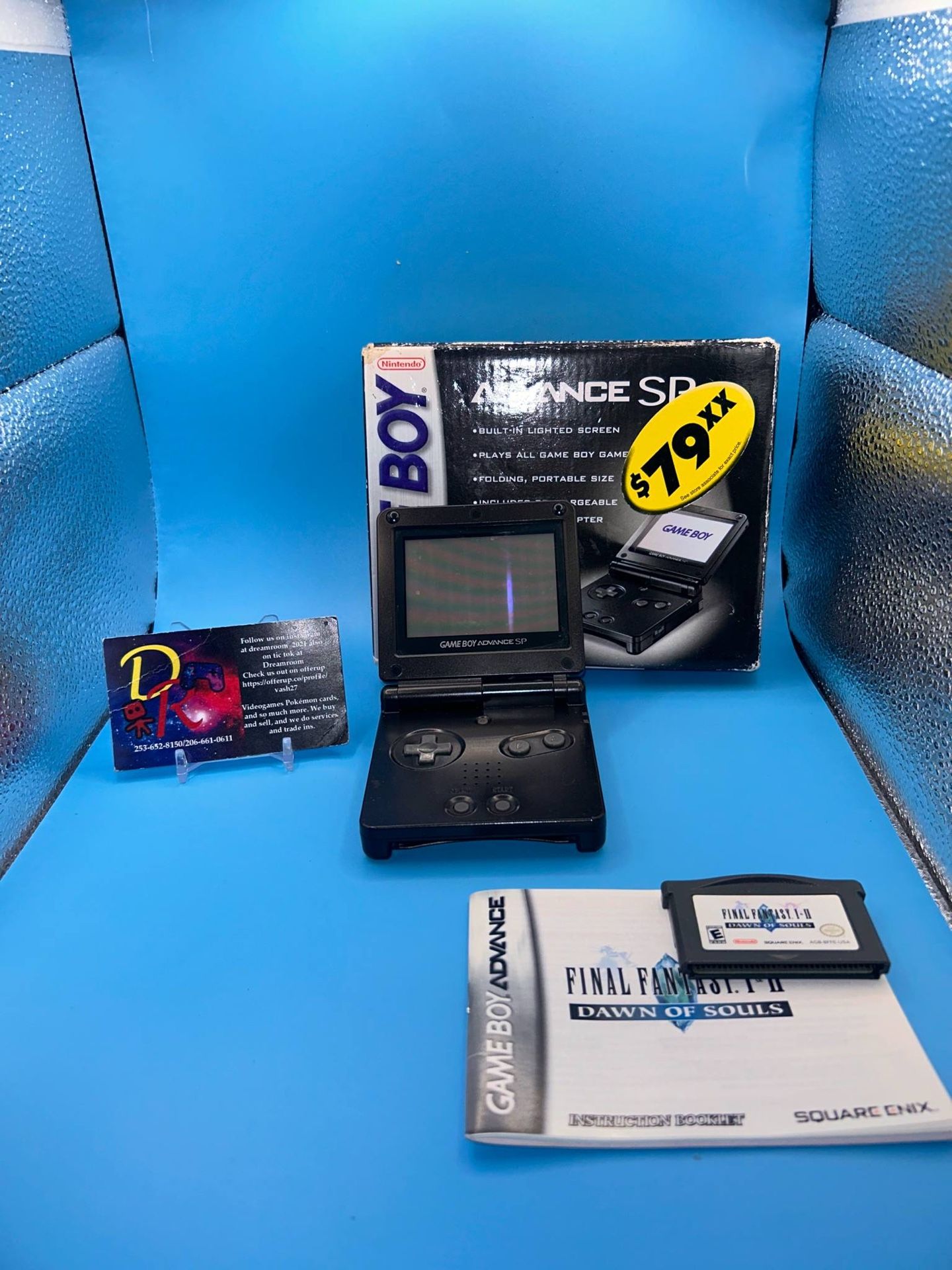 Gameboy Advance Sp With Final Fantasy Dawn Of Souls