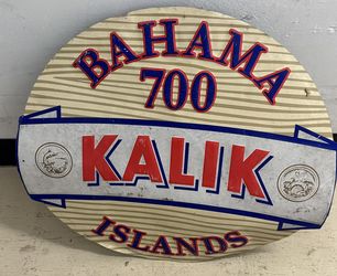 KALIK beer tin sign