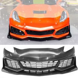 2014-2019 Chevy Corvette C7 Front Bumper Kits Upgrade To 2019 ZR1 PP