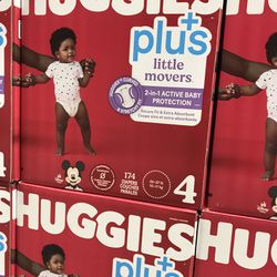 Huggies Little Movers Plus Size 4/174 Diapers 