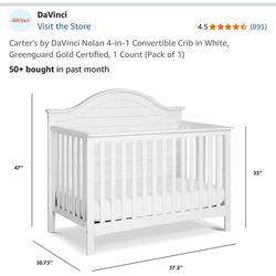 White Baby Crib 