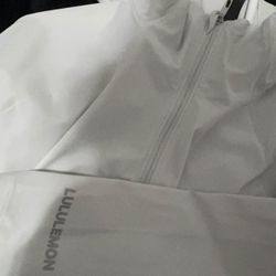 White Lululemon PaceBreaker Jacket Size S